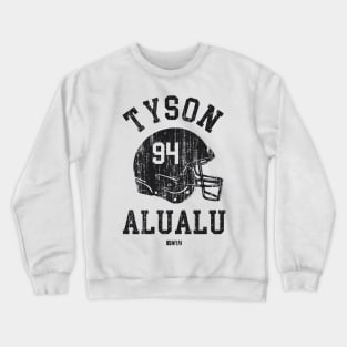 Tyson Alualu Pittsburgh Helmet Font Crewneck Sweatshirt